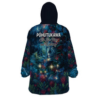 New Zealand Matariki Pohutukawa Wearable Blanket Hoodie Te Mauri te Ora LT9 - Polynesian Pride