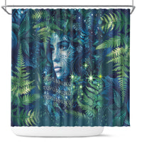 New Zealand Matariki Tupuanuku Shower Curtain Te W o te Hauhake LT9 Art - Polynesian Pride