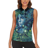 New Zealand Matariki Tupuanuku Women Sleeveless Polo Shirt Te W o te Hauhake LT9 - Polynesian Pride