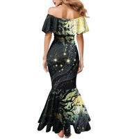 New Zealand Matariki Tupuarangi Family Matching Mermaid Dress and Hawaiian Shirt Ng Kai o te Rangi LT9 - Polynesian Pride