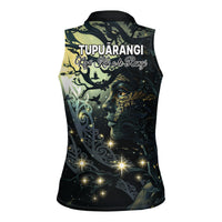 New Zealand Matariki Tupuarangi Women Sleeveless Polo Shirt Ng Kai o te Rangi LT9 - Polynesian Pride