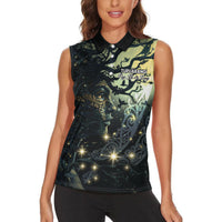 New Zealand Matariki Tupuarangi Women Sleeveless Polo Shirt Ng Kai o te Rangi LT9 - Polynesian Pride