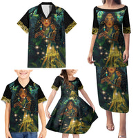 New Zealand Matariki Family Matching Puletasi and Hawaiian Shirt Rongo Mori Wellbeing and Good Luck LT9 - Polynesian Pride