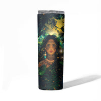 New Zealand Matariki Skinny Tumbler Rongo Mori Wellbeing and Good Luck LT9 - Polynesian Pride