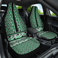 New Zealand Maori Niho Taniwha Car Seat Cover Kakariki Mangopare and Puhoro Pattern LT9 One Size Green - Polynesian Pride