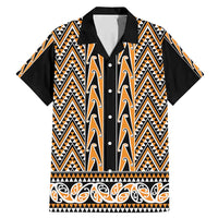 New Zealand Maori Niho Taniwha Family Matching Mermaid Dress and Hawaiian Shirt Karaka Mangopare and Puhoro Pattern