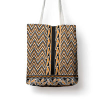 New Zealand Maori Niho Taniwha Tote Bag Karaka Mangopare and Puhoro Pattern - Polynesian Pride