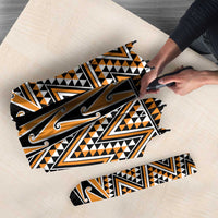 New Zealand Maori Niho Taniwha Umbrella Karaka Mangopare and Puhoro Pattern - Polynesian Pride