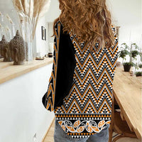New Zealand Maori Niho Taniwha Women Casual Shirt Karaka Mangopare and Puhoro Pattern