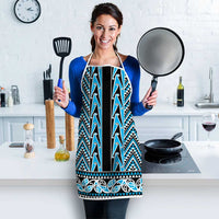 New Zealand Maori Niho Taniwha Apron Kikorangi Mangopare and Puhoro Pattern - Polynesian Pride