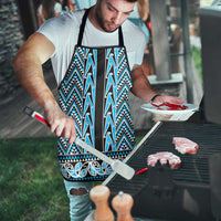 New Zealand Maori Niho Taniwha Apron Kikorangi Mangopare and Puhoro Pattern - Polynesian Pride