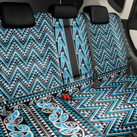 New Zealand Maori Niho Taniwha Back Car Seat Cover Kikorangi Mangopare and Puhoro Pattern LT9 - Polynesian Pride