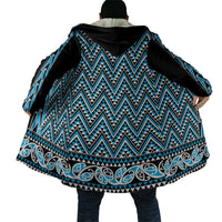 New Zealand Maori Niho Taniwha Cloak Kikorangi Mangopare and Puhoro Pattern - Polynesian Pride