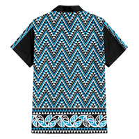 New Zealand Maori Niho Taniwha Family Matching Summer Maxi Dress and Hawaiian Shirt Kikorangi Mangopare and Puhoro Pattern