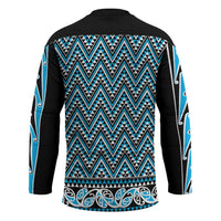 New Zealand Maori Niho Taniwha Hockey Jersey Kikorangi Mangopare and Puhoro Pattern LT9 - Polynesian Pride