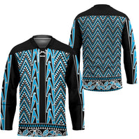 New Zealand Maori Niho Taniwha Hockey Jersey Kikorangi Mangopare and Puhoro Pattern LT9 - Polynesian Pride