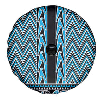 New Zealand Maori Niho Taniwha Spare Tire Cover Kikorangi Mangopare and Puhoro Pattern LT9 - Polynesian Pride