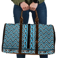 New Zealand Maori Niho Taniwha Travel Bag Kikorangi Mangopare and Puhoro Pattern - Polynesian Pride