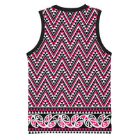New Zealand Maori Niho Taniwha Basketball Jersey Mawhero Mangopare and Puhoro Pattern LT9 - Polynesian Pride