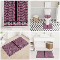New Zealand Maori Niho Taniwha Bathroom Set Mawhero Mangopare and Puhoro Pattern - Polynesian Pride