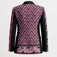 New Zealand Maori Niho Taniwha Blazer Mawhero Mangopare and Puhoro Pattern - Polynesian Pride