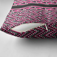 New Zealand Maori Niho Taniwha Pillow Cover Mawhero Mangopare and Puhoro Pattern - Polynesian Pride