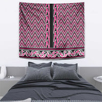 New Zealand Maori Niho Taniwha Tapestry Mawhero Mangopare and Puhoro Pattern