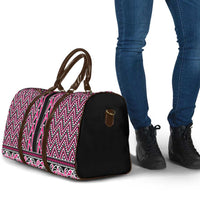 New Zealand Maori Niho Taniwha Travel Bag Mawhero Mangopare and Puhoro Pattern - Polynesian Pride