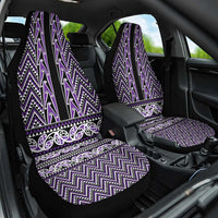 New Zealand Maori Niho Taniwha Car Seat Cover Waiporopo Mangopare and Puhoro Pattern LT9 One Size Purple - Polynesian Pride