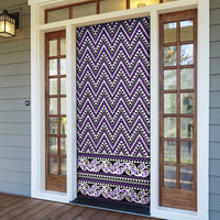 New Zealand Maori Niho Taniwha Door Cover Waiporopo Mangopare and Puhoro Pattern LT9 - Polynesian Pride