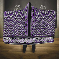 New Zealand Maori Niho Taniwha Hooded Blanket Waiporopo Mangopare and Puhoro Pattern LT9 - Polynesian Pride