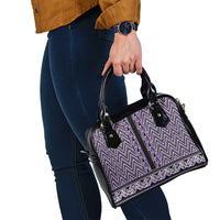 New Zealand Maori Niho Taniwha Shoulder Handbag Waiporopo Mangopare and Puhoro Pattern