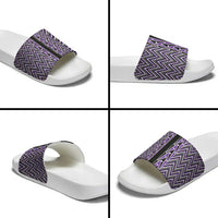 New Zealand Maori Niho Taniwha Slide Sandals Waiporopo Mangopare and Puhoro Pattern - Polynesian Pride