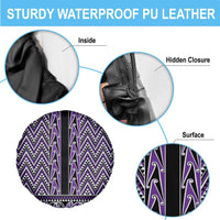 New Zealand Maori Niho Taniwha Spare Tire Cover Waiporopo Mangopare and Puhoro Pattern LT9 - Polynesian Pride