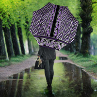 New Zealand Maori Niho Taniwha Umbrella Waiporopo Mangopare and Puhoro Pattern - Polynesian Pride