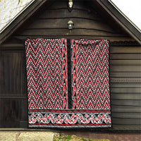 New Zealand Maori Niho Taniwha Quilt Whero Mangopare and Puhoro Pattern