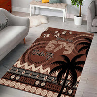 Personalised Bula Fiji 679 Area Rug Fijian Tagimoucia Masi Tapa Art LT9 - Polynesian Pride