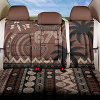 Personalised Bula Fiji 679 Back Car Seat Cover Fijian Tagimoucia Masi Tapa Art LT9 One Size Brown - Polynesian Pride