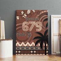 Personalised Bula Fiji 679 Canvas Wall Art Fijian Tagimoucia Masi Tapa Art LT9 - Polynesian Pride