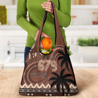 Personalised Bula Fiji 679 Grocery Bag Fijian Tagimoucia Masi Tapa Art LT9 - Polynesian Pride