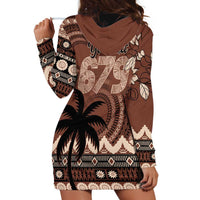 Personalised Bula Fiji 679 Hoodie Dress Fijian Tagimoucia Masi Tapa Art LT9 - Polynesian Pride