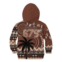 Personalised Bula Fiji 679 Kid Hoodie Fijian Tagimoucia Masi Tapa Art LT9 - Polynesian Pride