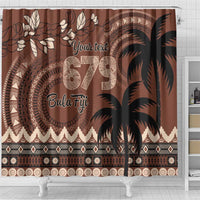Personalised Bula Fiji 679 Shower Curtain Fijian Tagimoucia Masi Tapa Art LT9 - Polynesian Pride