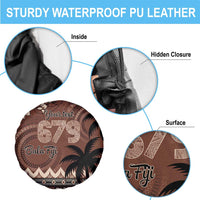 Personalised Bula Fiji 679 Spare Tire Cover Fijian Tagimoucia Masi Tapa Art LT9 - Polynesian Pride