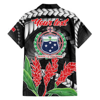 Personalised Samoa 685 Family Matching Summer Maxi Dress and Hawaiian Shirt Teuila Flower With Black Samoan Tattoo LT9 - Polynesian Pride