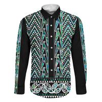 New Zealand Maori Niho Taniwha Family Matching Tank Maxi Dress and Hawaiian Shirt Papua Shell - Mangopare Puhoro Pattern
