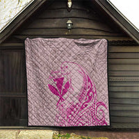 Hawaii Monk Seal and Map Quilt Polynesian Kanaka Maoli Pink Vibe