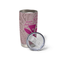 Hawaii Monk Seal and Map Tumbler Cup Polynesian Kanaka Maoli Pink Vibe