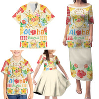 Kawaii Turtle Family Matching Puletasi and Hawaiian Shirt Aloha Hibiscus Flowers LT9 - Polynesian Pride