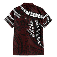 Polynesian Girl Tribal Tattoo Family Matching Mermaid Dress and Hawaiian Shirt Oxbood Vibe LT9 - Polynesian Pride